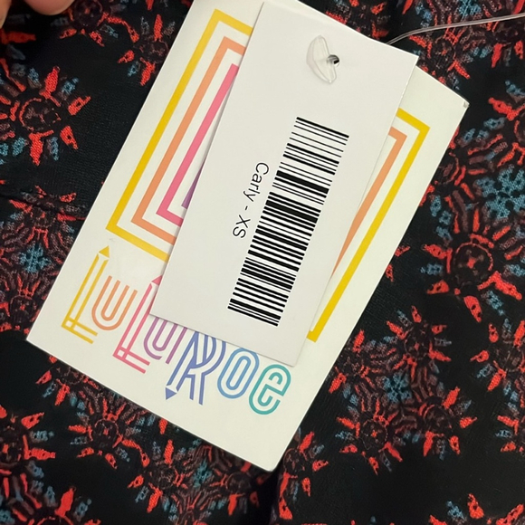 LuLaRoe XS Casual Everyday Geometric Floral Print Short Sleeve Dress - Picture 13 of 15